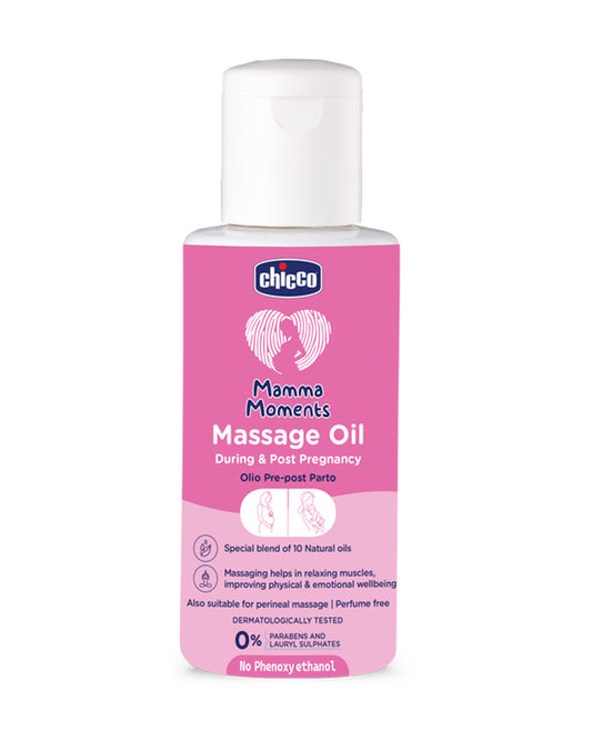 Chicco Mamma Moments Massage Oil-With Avocado & Vitamin E Formula-Pregnancy & Breastfeeding Safe