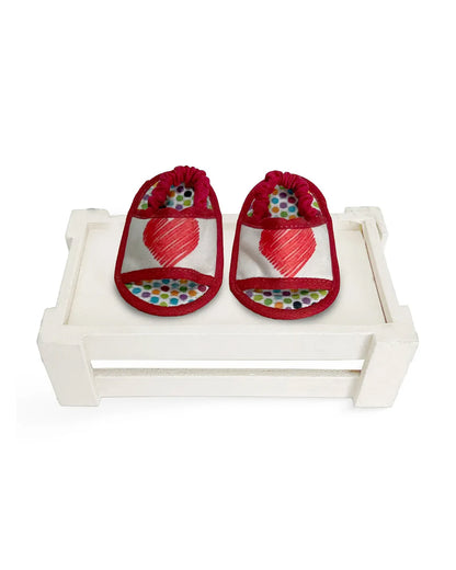 Kazarmax Sea Green Pre-Walker Shoes-Other Prints-Cotton-Pack of 4-For Infants