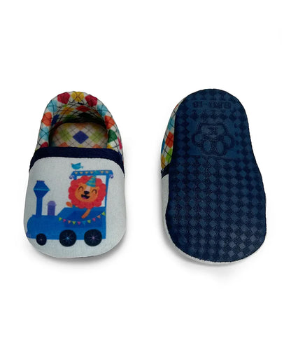 Kazarmax Red Pre-Walker Shoes-Other Prints-Cotton-Pack of 4-For Infants