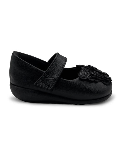 Kazarmax Black Butterfly Velcro Bellies-For Infants