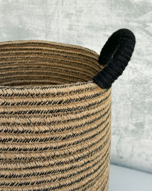 nobbys Multipurpose Storage Basket-with Handles-for Clothes & Toys-Sturdy & Durable-Dusky Walnut