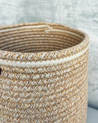 nobbys Multipurpose Storage Basket-for Clothes & Toys-Sturdy & Durable-Ivory Luxe