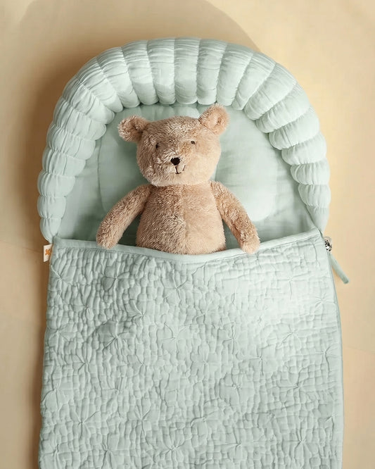 Aplito Baby Carrier Sleeping Bag-Comfort Cloud-100% Organic Cotton-Sage-Newborn Bed