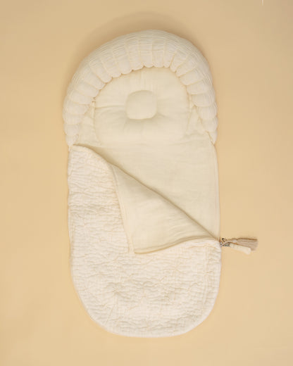 Aplito Baby Carrier Sleeping Bag-Comfort Cloud-100% Organic Cotton-Natural-Newborn Bed