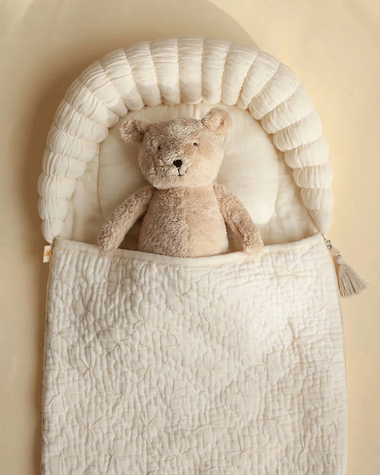 Aplito Baby Carrier Sleeping Bag-Comfort Cloud-100% Organic Cotton-Natural-Newborn Bed
