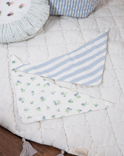 Aplito Muslin Bandana Bib-Petal Kiss-Cotton-Snap Button-Pack of 2-0 to 6M