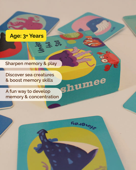 Shumee The Sea Memory Card Game-20 Cards-Enhances Memory-Learning & Educational Toys-36M+