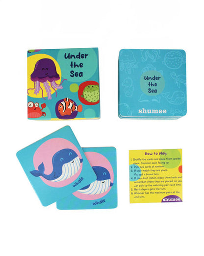 Shumee The Sea Memory Card Game-20 Cards-Enhances Memory-Learning & Educational Toys-36M+