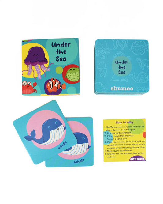 Shumee The Sea Memory Card Game-20 Cards-Enhances Memory-Learning & Educational Toys-36M+