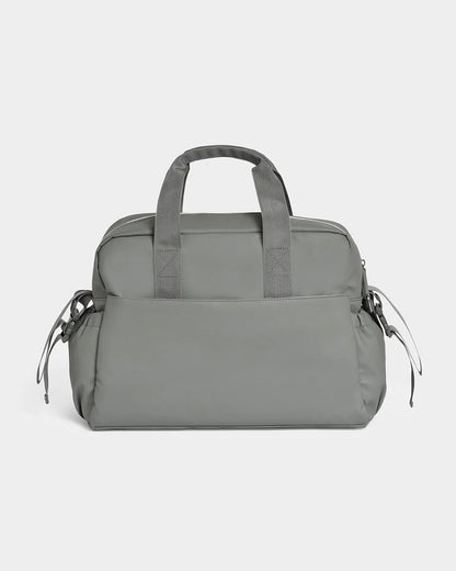 Mi Arcus Happy Summer Diaper Bag-With Diaper Changing Mat & Insulated Bottle Pocket-Ash