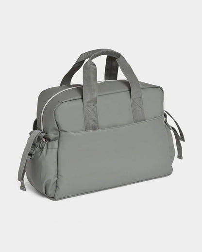 Mi Arcus Happy Summer Diaper Bag-With Diaper Changing Mat & Insulated Bottle Pocket-Ash