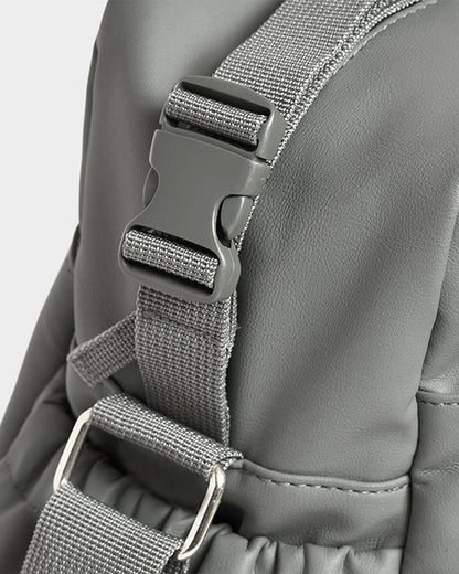 Mi Arcus Happy Summer Diaper Bag-With Diaper Changing Mat & Insulated Bottle Pocket-Ash