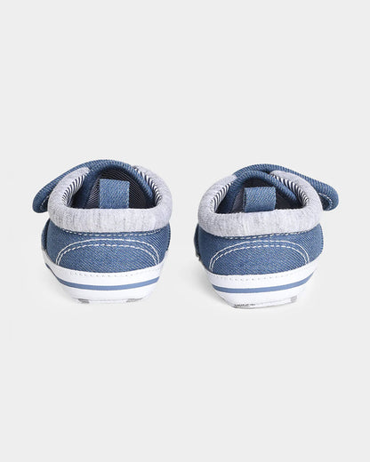 Mi Arcus Blue Velcro Pre-Walker Booties-For Infants
