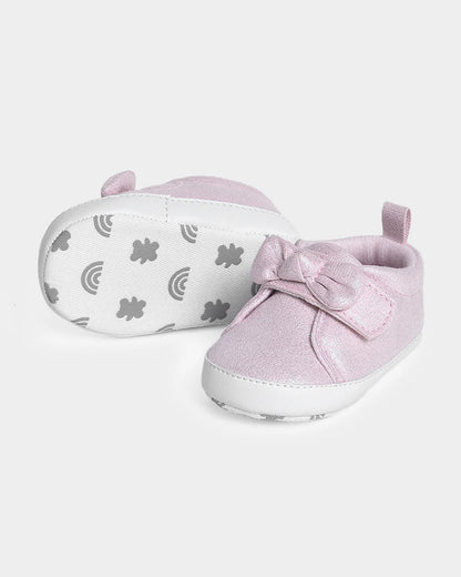 Mi Arcus Pink Velcro Pre-Walker Shoes-For Infants