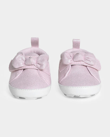 Mi Arcus Pink Velcro Pre-Walker Shoes-For Infants