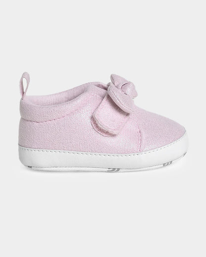 Mi Arcus Pink Velcro Pre-Walker Shoes-For Infants