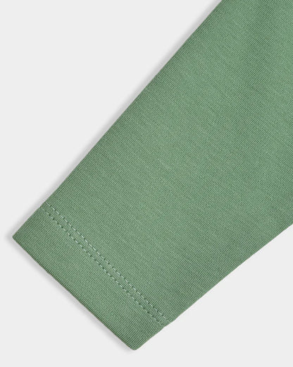 Mi Arcus Sage Green T-shirt-Little Adventurer-Cotton-For Infants