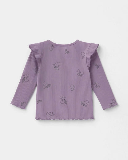 Mi Arcus Lilac T-shirt & Legging Set-Autumn Vibes-For Infants
