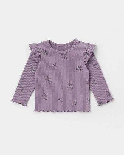 Mi Arcus Lilac T-shirt & Legging Set-Autumn Vibes-For Infants