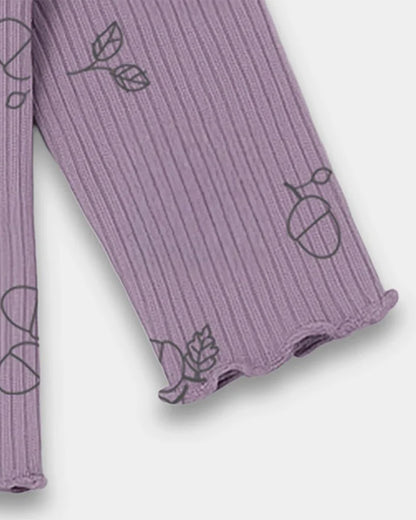 Mi Arcus Lilac T-shirt & Legging Set-Autumn Vibes-For Infants