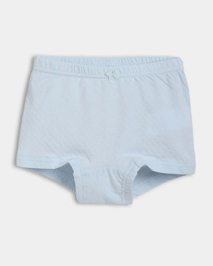 Mi Arcus Light Blue, Skin & White Panties-Solid-Cotton-Pack of 3-For Infants