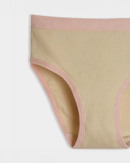 Mi Arcus Peach, Skin & Sea Green Panties-Solid-Cotton-Pack of 3-For Infants