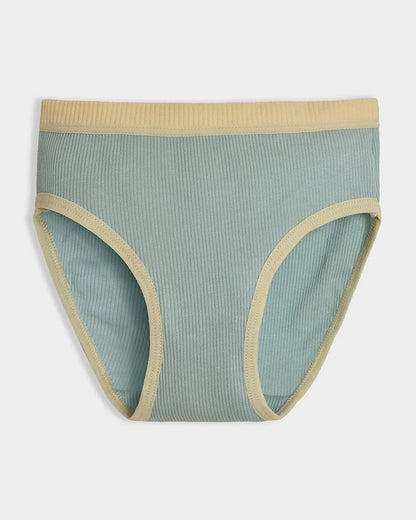 Mi Arcus Peach, Skin & Sea Green Panties-Solid-Cotton-Pack of 3-For Infants