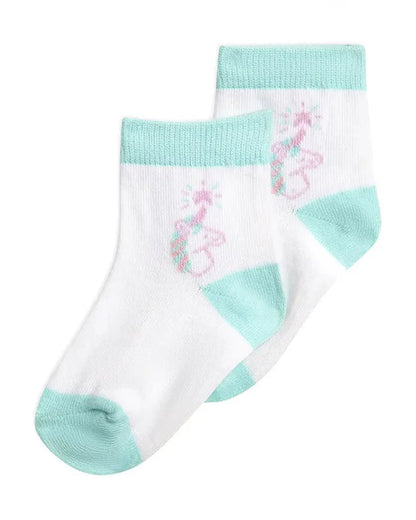 Mi Arcus Pink & White Socks-Other Prints-Bamboo Cotton-Pack of 3-For Infants