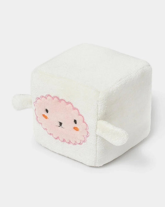 Mi Arcus Farm Friends Animal Face Cubes-Soft Toy-100% Cotton-Pack of 4-Plush Cuddly Toy For Newborn