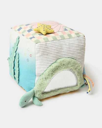 Mi Arcus Sea World Activity Cube-Soft Toy-Squishy & Rattle Star Sound-Plush Cuddly Toy Newborn