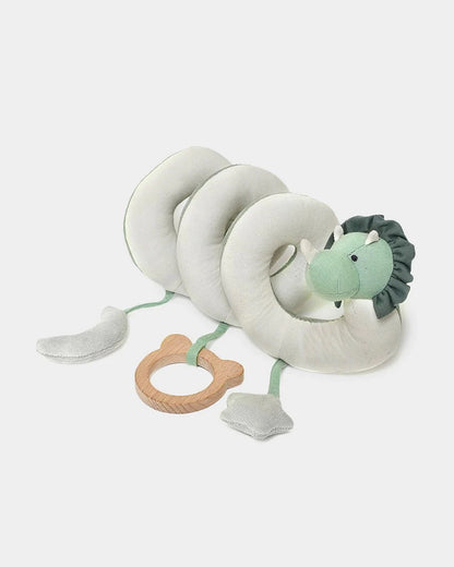 Mi Arcus Farm Friends Spiral Activity Soft Toy-Attached Rattle-Wraps Around Cot Bars & Strollers-Plush Cuddly Toy Newborn