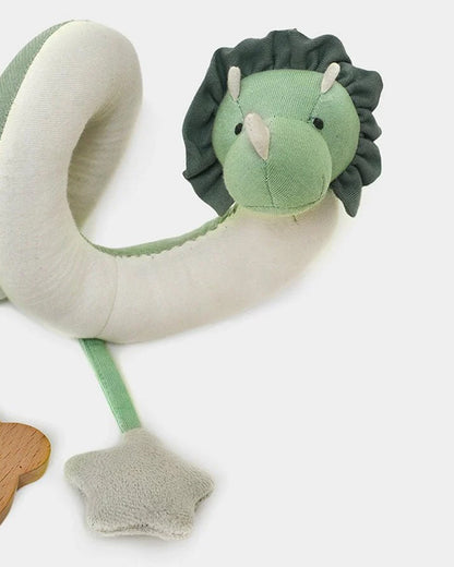 Mi Arcus Farm Friends Spiral Activity Soft Toy-Attached Rattle-Wraps Around Cot Bars & Strollers-Plush Cuddly Toy Newborn