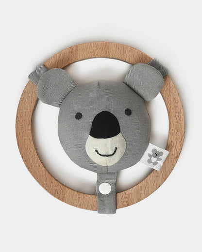 Mi Arcus Mr Bobo Wooden Rattle Toy-Improves Sensory Growth-For Infants