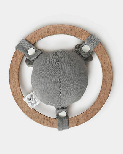 Mi Arcus Mr Bobo Wooden Rattle Toy-Improves Sensory Growth-For Infants