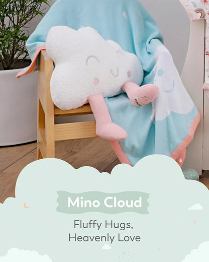 Mi Arcus Mino Cloud Knitted Soft Toy-Machine Washable-Improves Sensory Growth-Pink-For Newborn