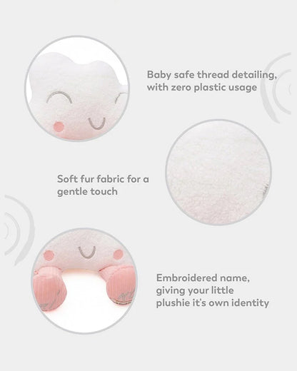 Mi Arcus Mino Cloud Knitted Soft Toy-Machine Washable-Improves Sensory Growth-Pink-For Newborn