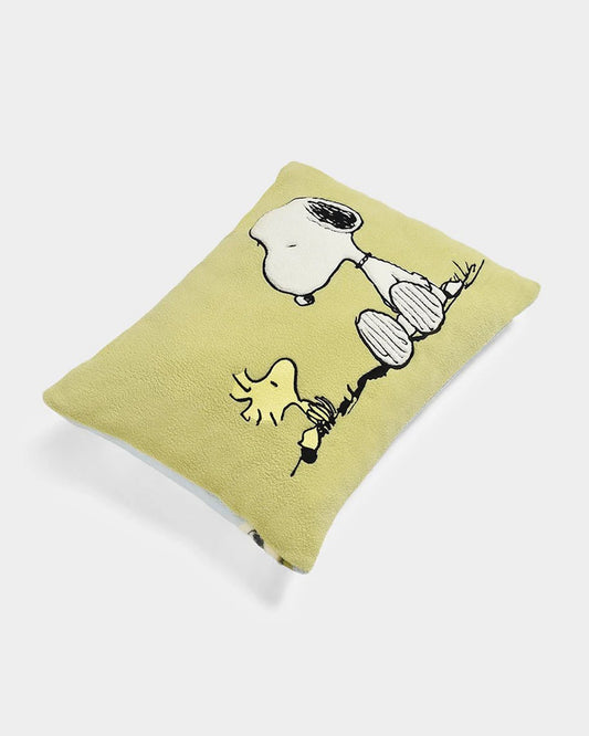 Mi Arcus Peanuts Snoopy Printed baby Pillow-Lightweight & Soft with Patchwork-For Toddlers