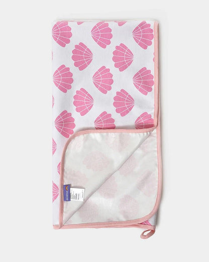 Mi Arcus Mermazing Mattress Protector-Lightweight & Soft-With Waterproof TPU Lamination-Pink & White-For Infants