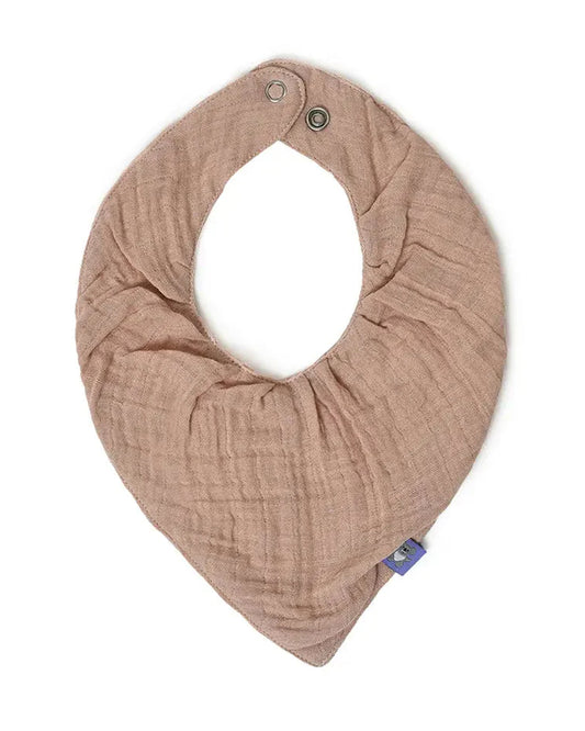 Mi Arcus Muslin Drool Bib Pacifier Band Set-Pink-0 to 3M