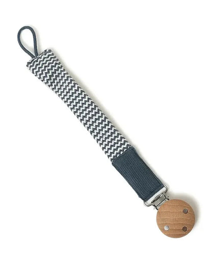 Mi Arcus Muslin Drool Bib Pacifier Band Set-Blue-0 to 3M