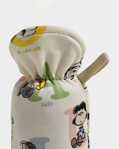 Mi Arcus Peanuts Ivory Bottle Cover-Pack of 2-Multicolor-0 to 12M