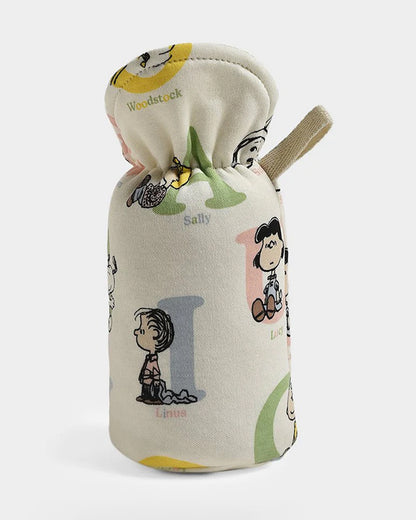 Mi Arcus Peanuts Ivory Bottle Cover-Pack of 2-Multicolor-0 to 12M