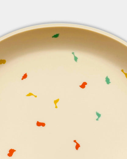 Mi Arcus Dinomite Silicone-Meal Set-Dinnerware Set-Pack of 5-Multicolor-6 to 48M