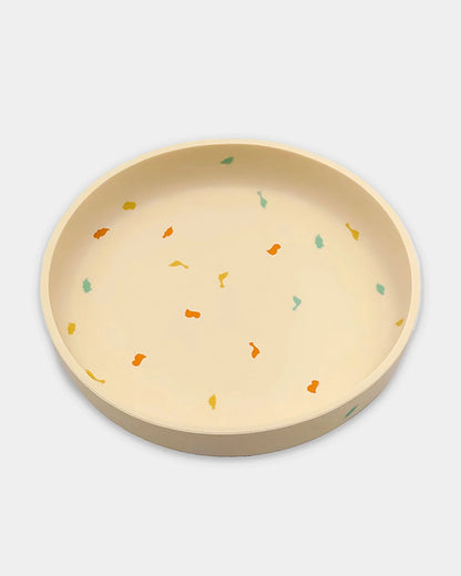 Mi Arcus Dinomite Silicone-Meal Set-Dinnerware Set-Pack of 5-Multicolor-6 to 48M