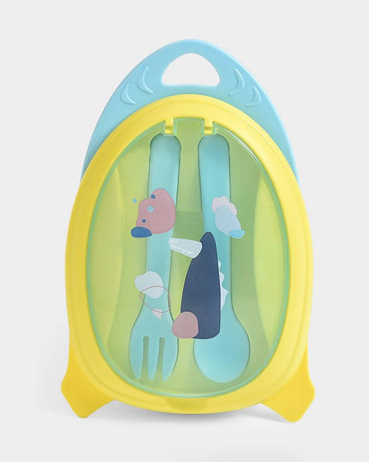 Mi Arcus Bloom Jolly Food Box & Water Bottle Set-Yellow-Meal Set-Pack of 5-6M+