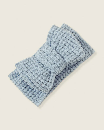 Lille Barn Blue Bow Headband-Solid-Cotton-For Infants