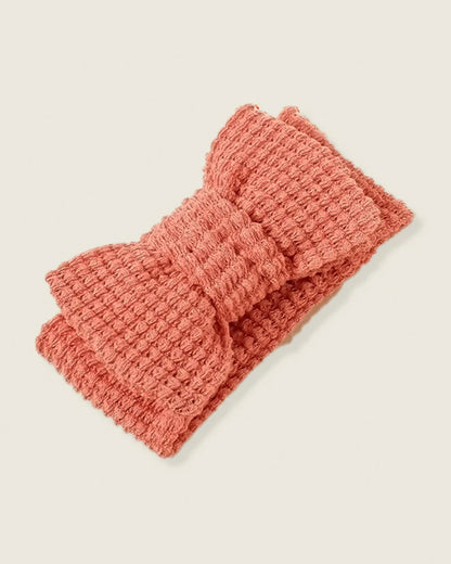 Lille Barn Orange Bow Headband-Solid-Cotton-For Infants