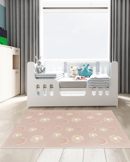 Lille Barn Cheerful Rainbow Playmat-Includes 6 Waterproof EVA Foam Tiles-0M+