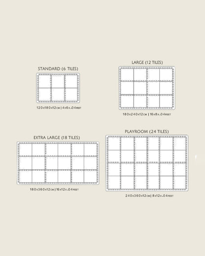 Lille Barn Modern Terrazzo Playmat-Includes 6 Waterproof EVA Foam Tiles-0M+