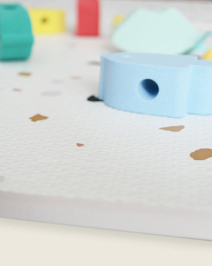 Lille Barn Modern Terrazzo Playmat-Includes 6 Waterproof EVA Foam Tiles-0M+